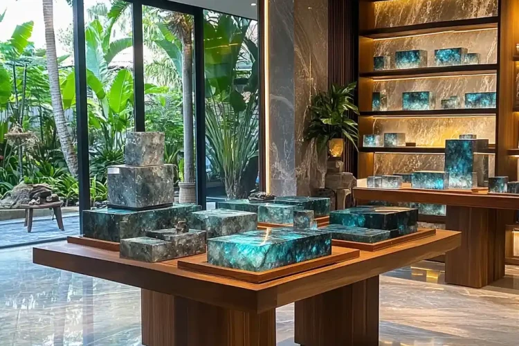 Villa Full of Labradorite Stone in Bali | Bali Labradorite | Selling in Bali