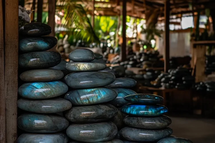 Warehouse Labradorite Stone in Bali | Bali Labradorite | Selling in Bali