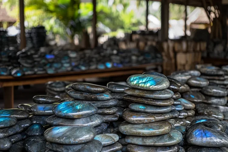 Warehouse Labradorite Stone in Bali | Bali Labradorite | Selling in Bali